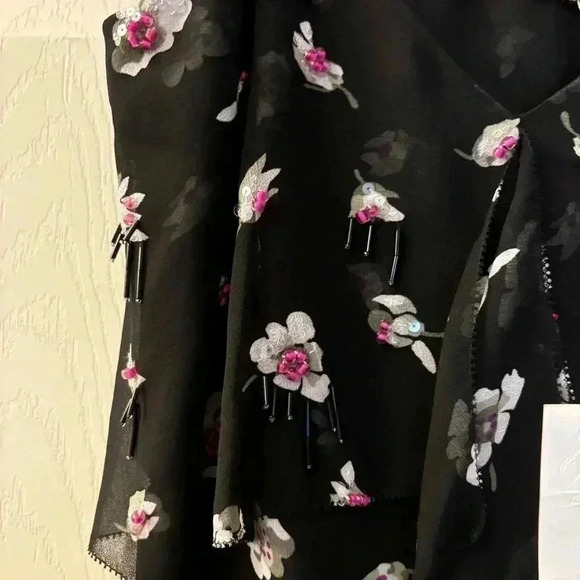 NWT Rebecca Taylor Ghost Flower Bead Cami - Picture 2 of 9